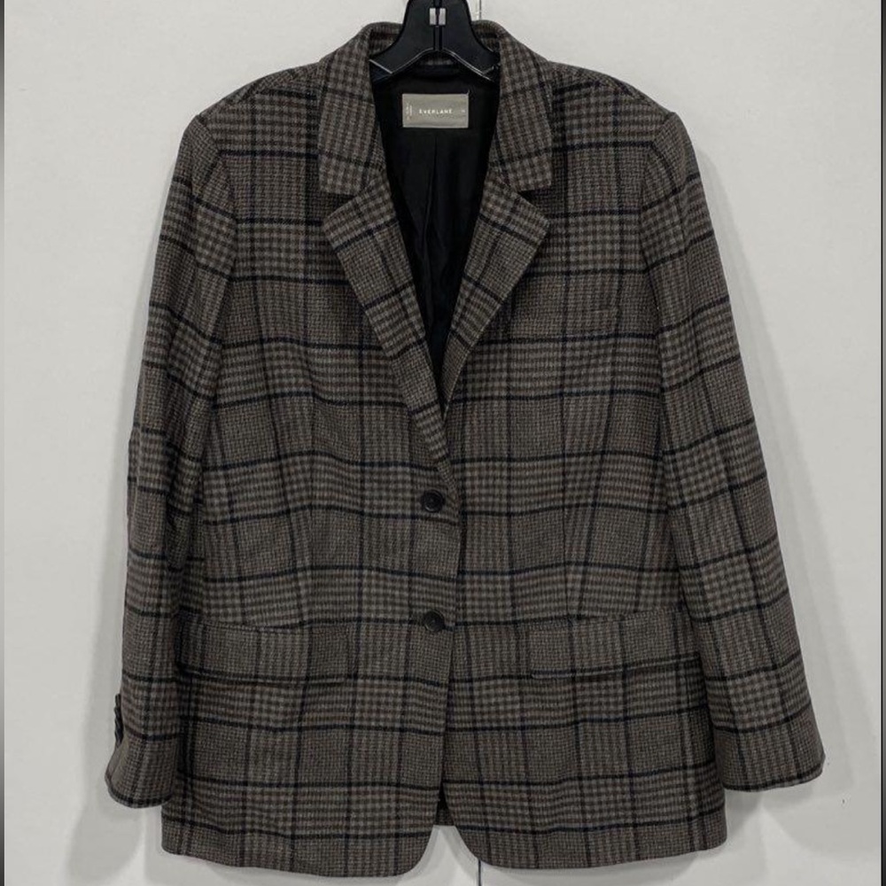 Everlane The Oversized Blazer in Chocolate Houndstooth
